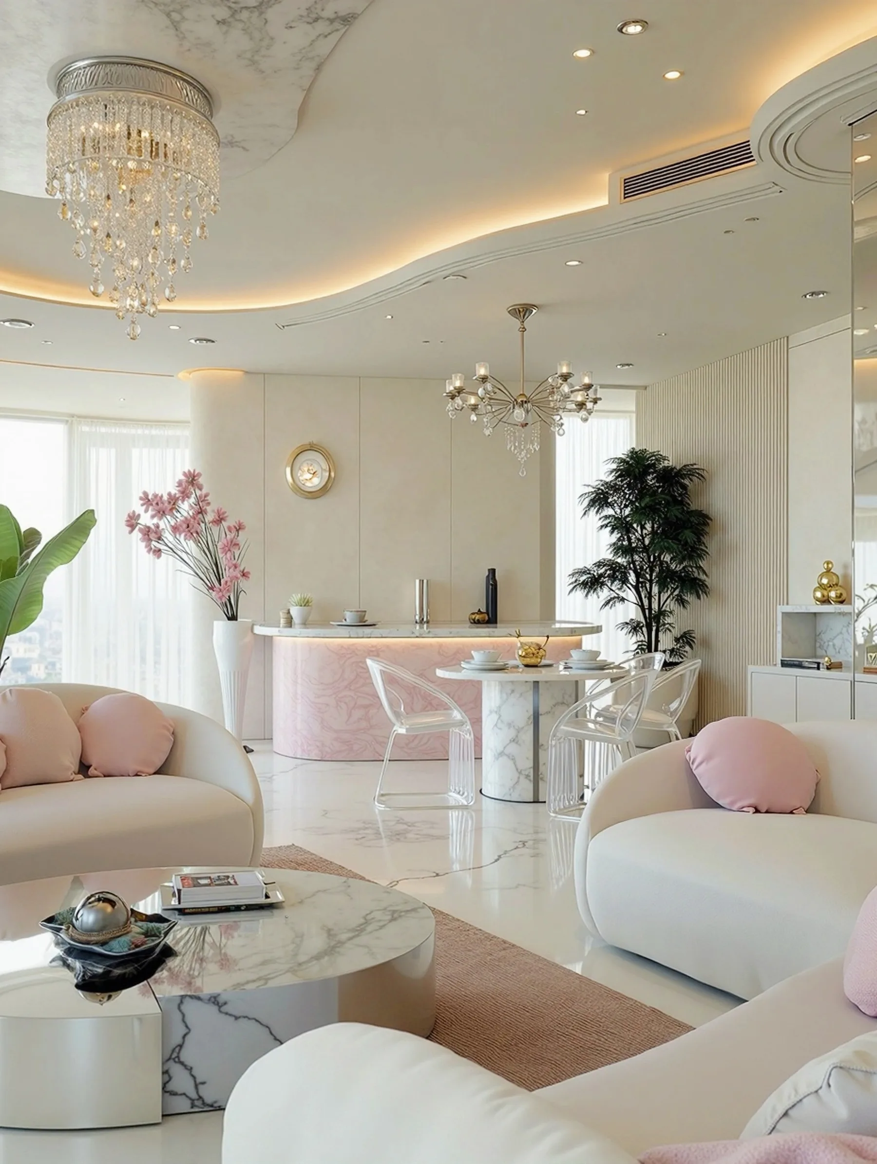 锦上湾237m²客餐厅方案图｜澎升设计